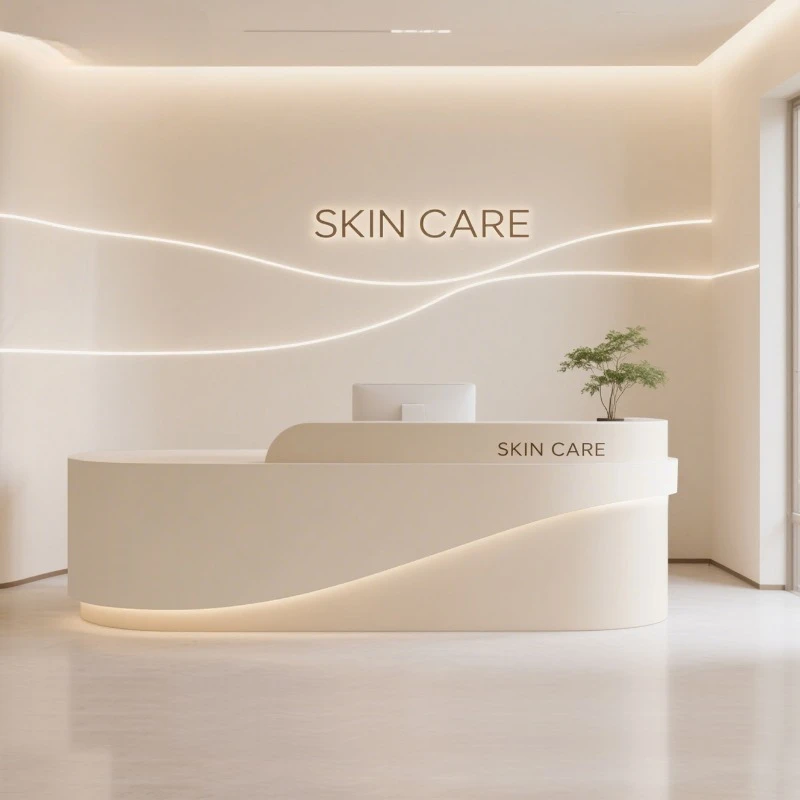 

Costs Gray Reception Desk Girl Psp Shipping Rendering Reception Desk Bureaux Machine Mostrador De Tienda Office Furniture