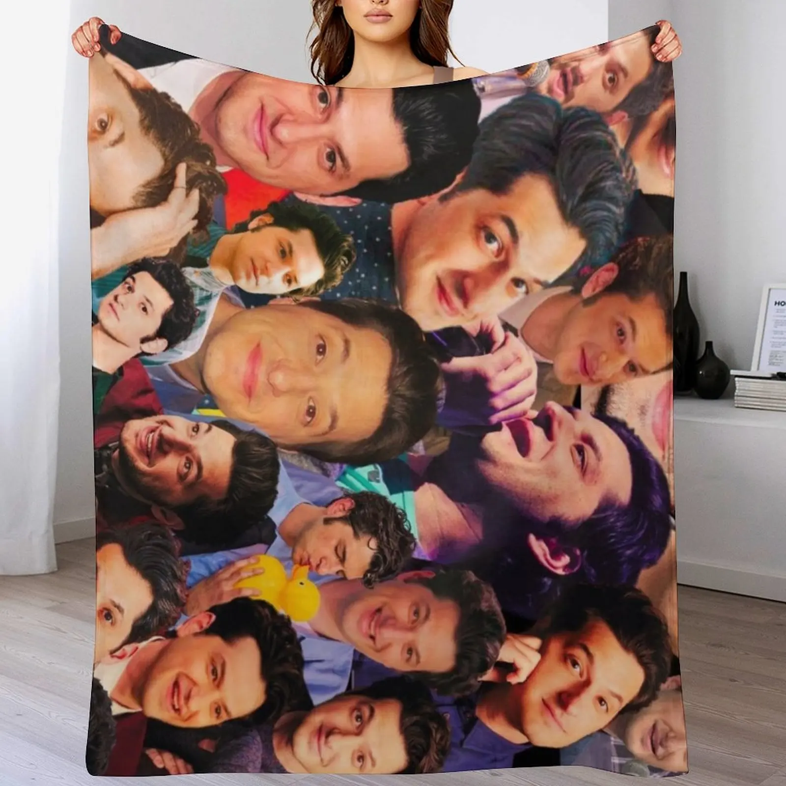 Ben Schwartz Collage Throw Blanket