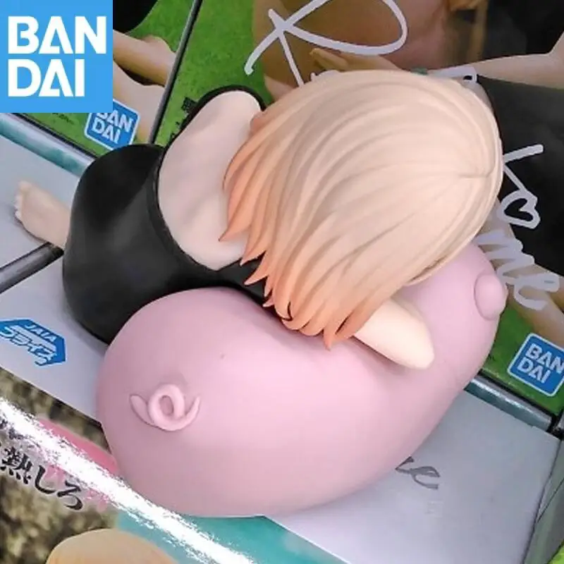 Genuíno original bandai banpresto butareba a história de um homem transformado em um porco relaxar tempo jess figura modelo coletor estatueta