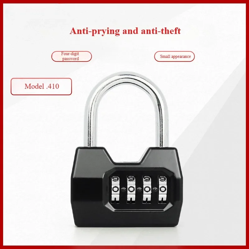 Combination Padlock 4-Digit Security Lock Weatherproof Protection Security Padlock Outdoor Gym Safely Code Lock