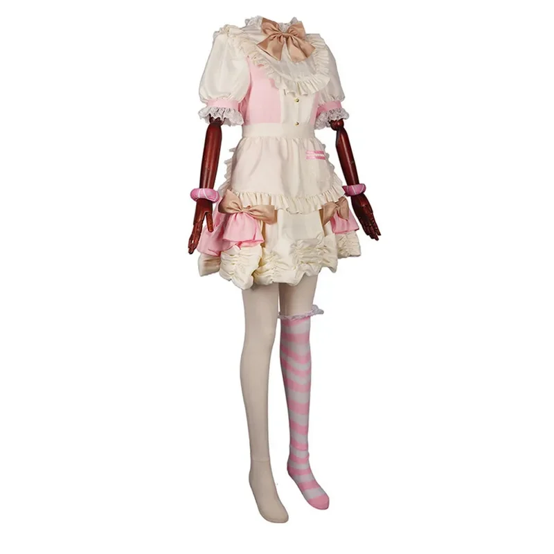 

25COSPink cream peach cute women's dress, soft and adorable cat ears, soft girl cosplay costume, anime performance costume