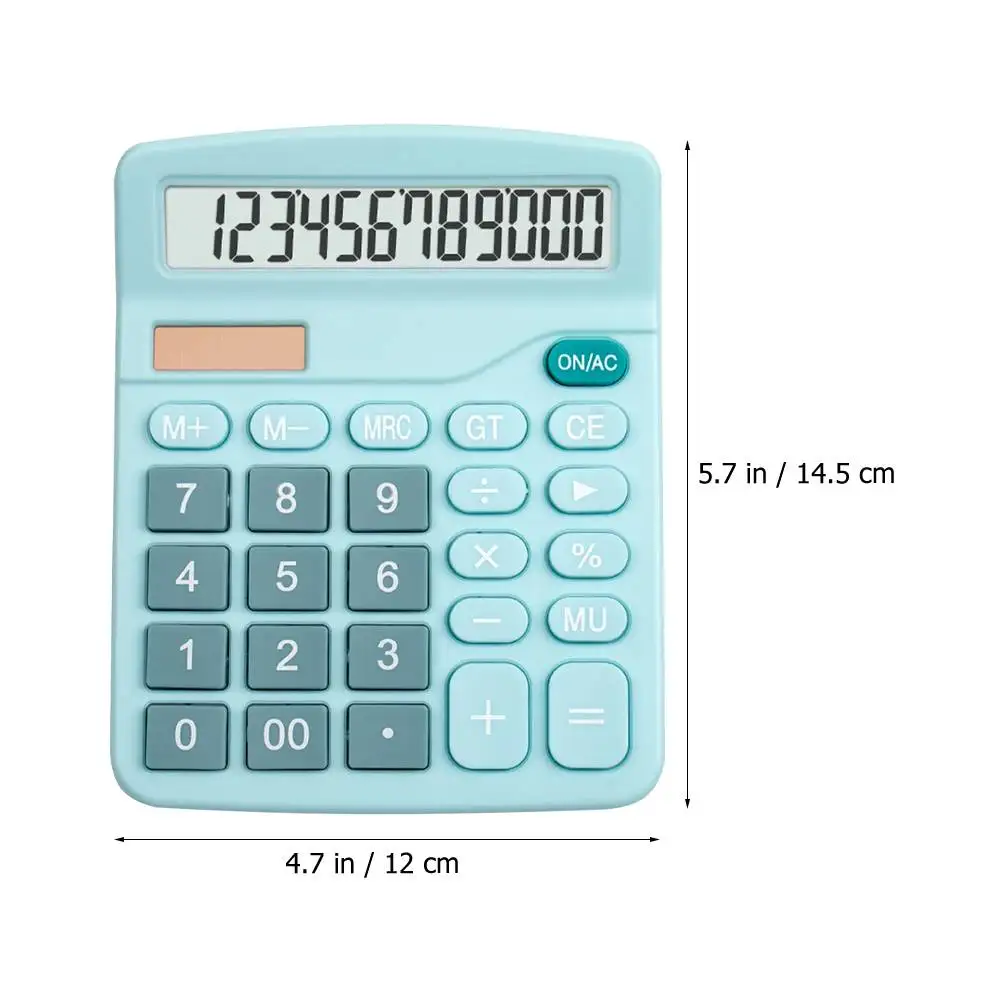 Calculadora Solar, Material ABS ligero, herramienta de oficina portátil, doble operación, calculadora para uso estudiantil, suministros de oficina