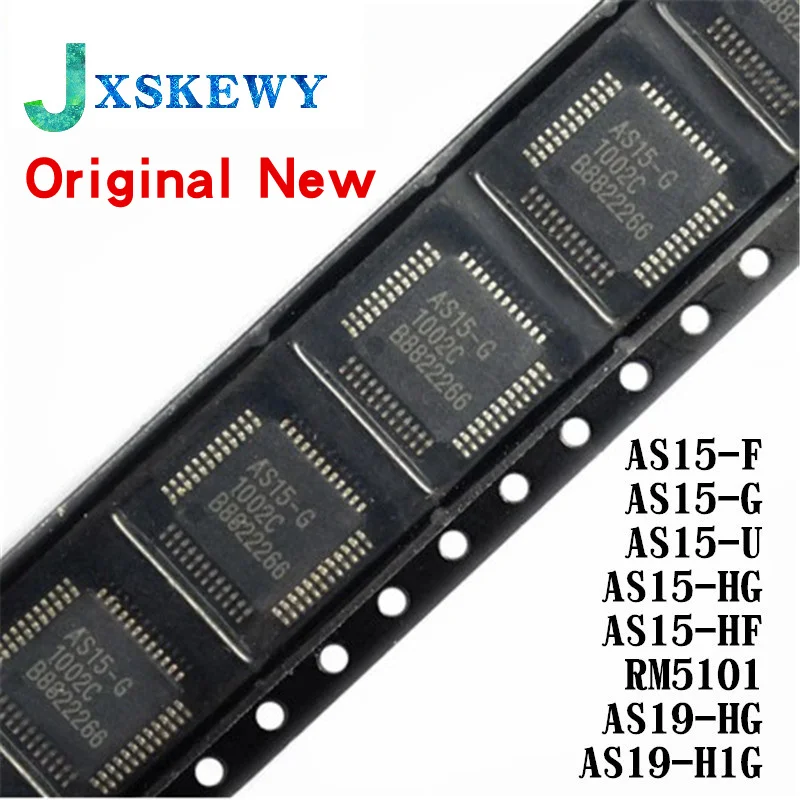 5Pcs New Original AS15-F QFP AS15F LQFP AS15-G AS15-U AS15-HG AS15-HF RM5101 AS15 AS19-HG AS19-H1G QFP-48  IC