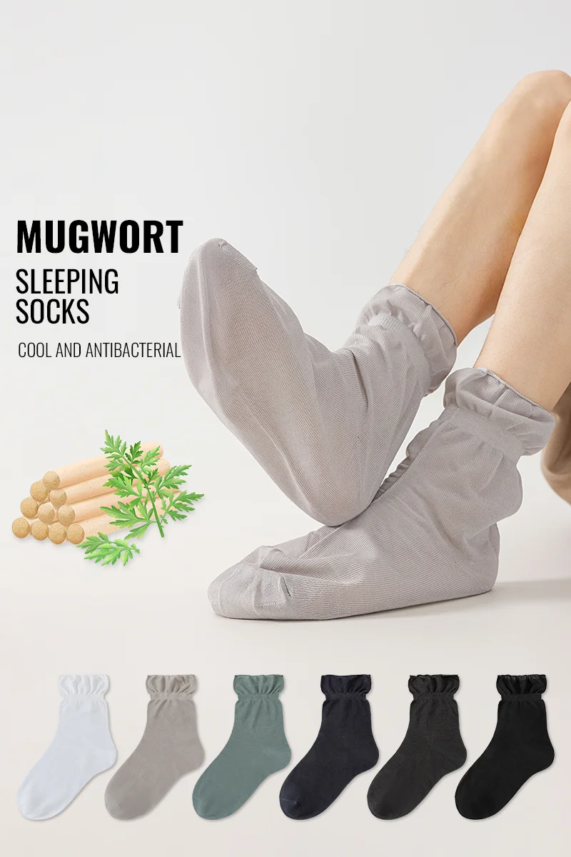 Носки MiiOW, натуральные охлаждающие носки для сна, тонкая ночная одежда, свободные носки больших размеров, мягкие хлопковые носки для беременных, пожилые родители