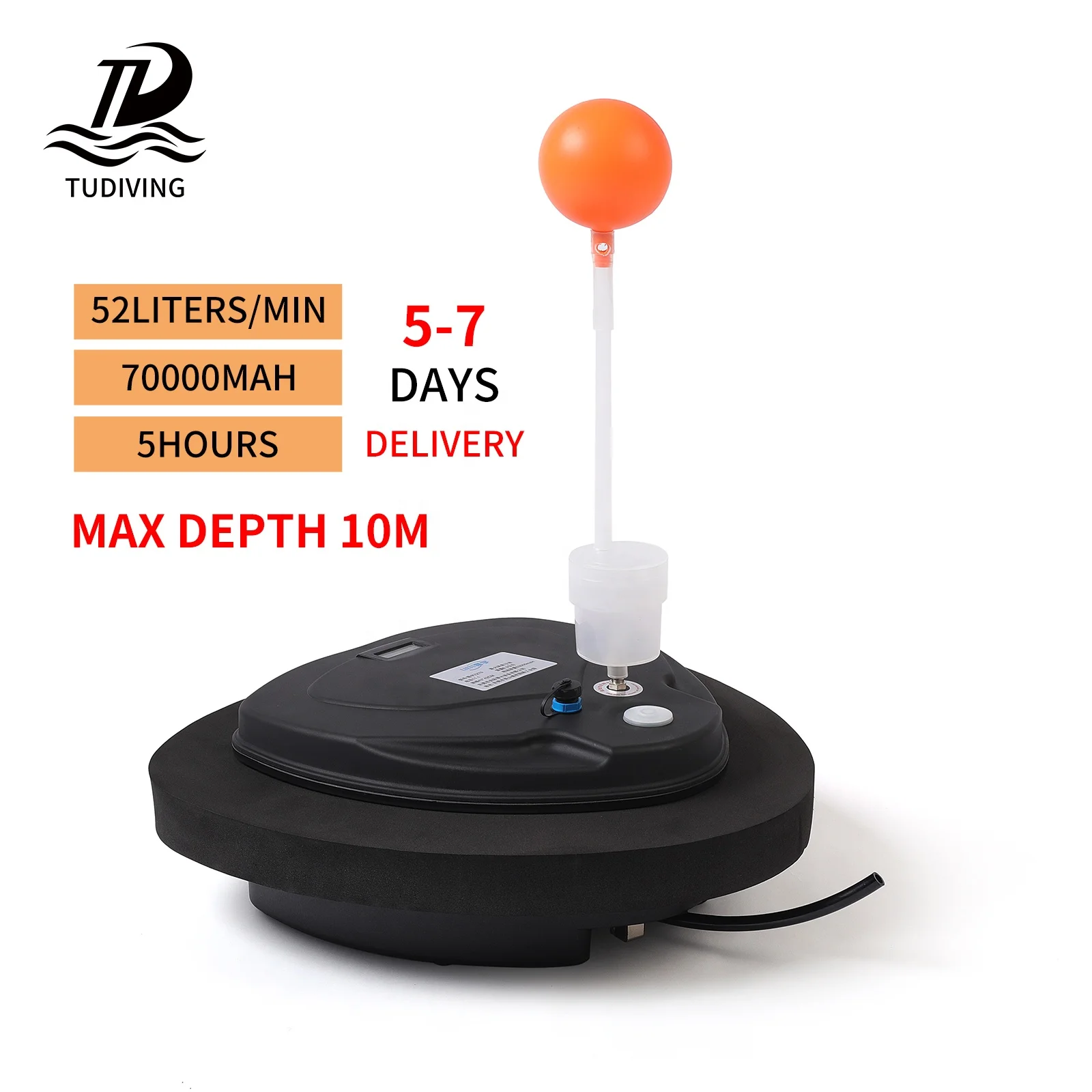 

Competitive Price10M Z500 5Hours Underwater Air Breathing Tankless Equipment Mobile Diving Ventilator