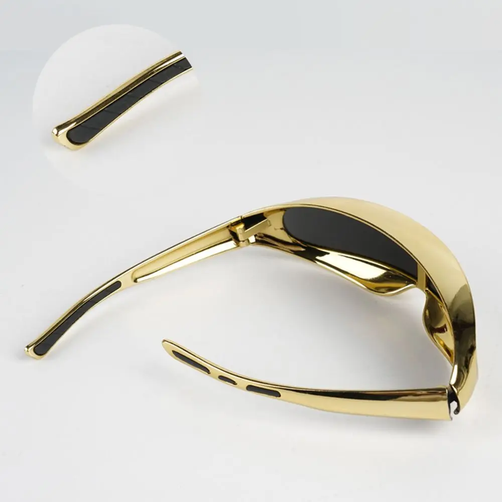 نظارات لحام محمولة مضادة للوهج، نظارات أمان مقاومة للأشعة فوق البنفسجية، مرآة من قطعة واحدة مريحة في الارتداء، واقي عين اللحام