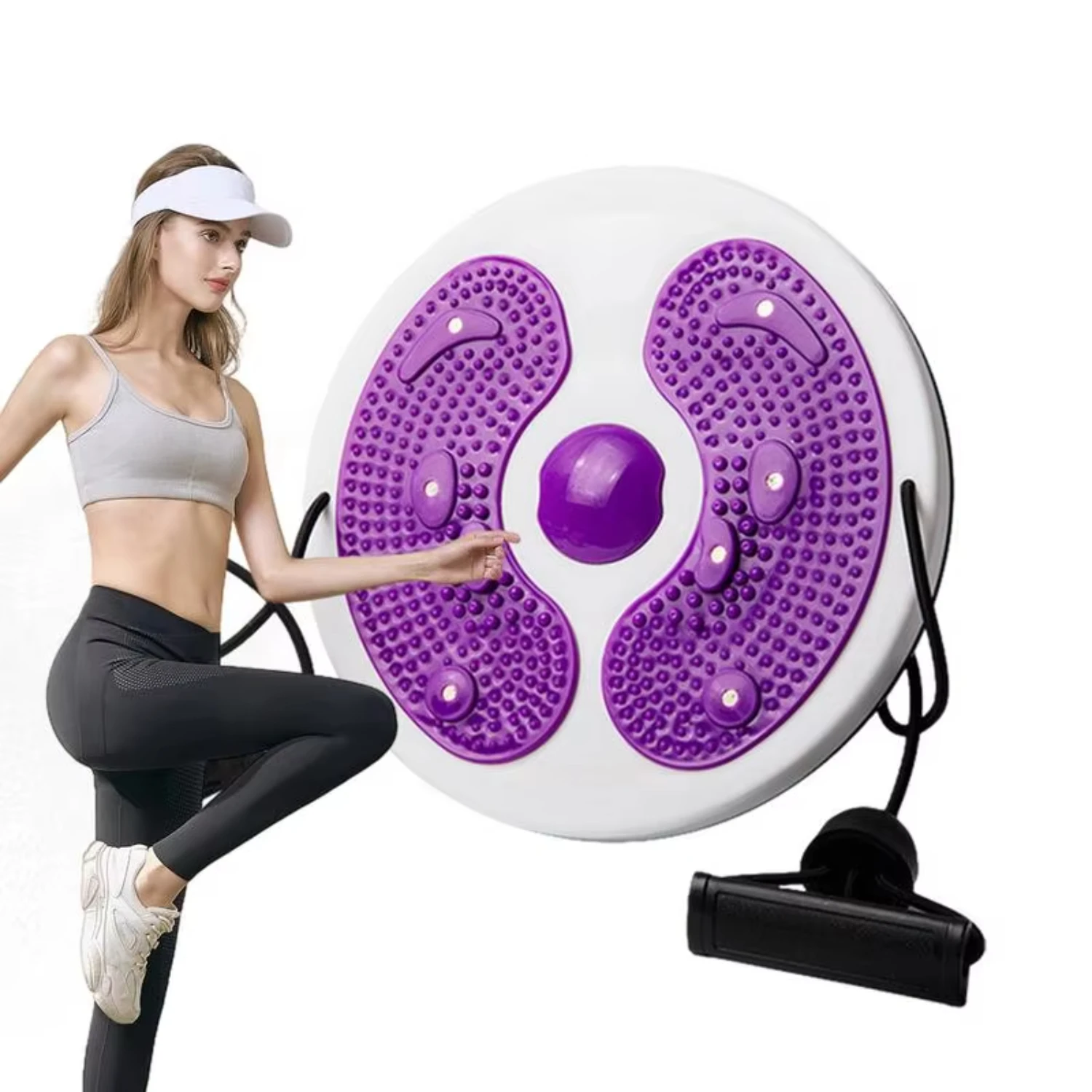 Twist Board  Exercise Rotating Disc Waist Twist Machine Abdominal Exercise Equipment Waist Trainer Massage Foot Sole Twist Abs