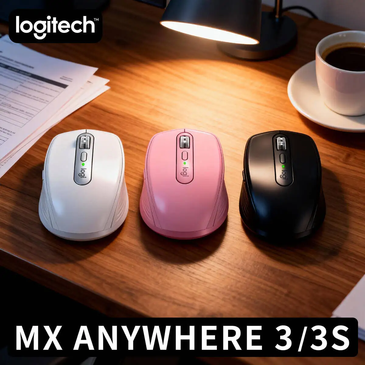 

Logitech Master Series MX Anywhere 3S Bluetooth Беспроводная бесшумная мышь Мягкий звук Офисный женский планшет