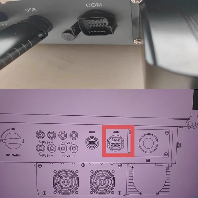 Connecteur de Terminal de Communication Sungrow/Growatt/SoFar 485, bornier à 16 broches pour Communication de compteur Anti-retour
