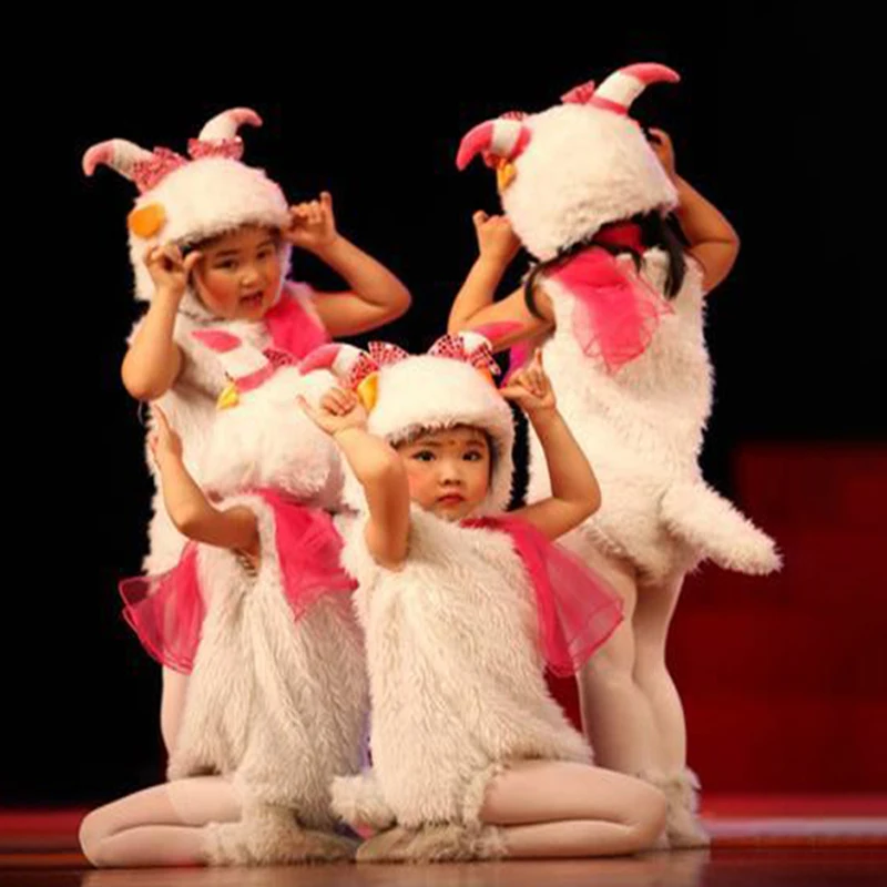 Desenhos animados Animal Cosplay Costume para crianças, Little Lamb e Big Bad Wolf, Doc McStuffins, Roupa de ovelha, Toddlers Halloween Costumes