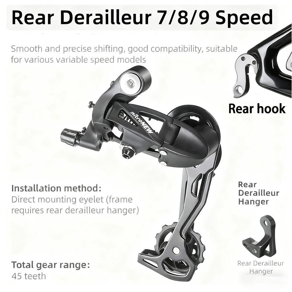 الدراجة الجبلية الخلفية شيفتر الدراجة الجبلية 7/8/9/10 // 11/12 سرعة الطريق الخلفي Derailleur متوافق مع 7/8/9/12S الدراجات الملحقات #2