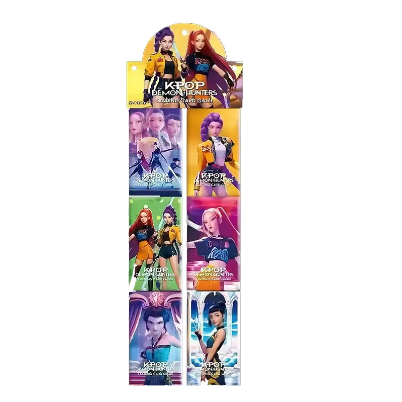 72/288pcs Anime KPop Demon Hunters Figure Collection Card Battle Carte Board Game HUNTR X Rumi Mira Zoey Trading Card Toy