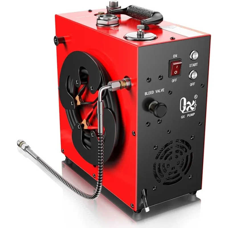 

Портативный воздушный компрессор GX PUMP CS4 PCP, мощный двигатель 350 Вт, Макс psi/40 МПа, охлаждение воды и вентиляторов, непрерывная работа 5 часов