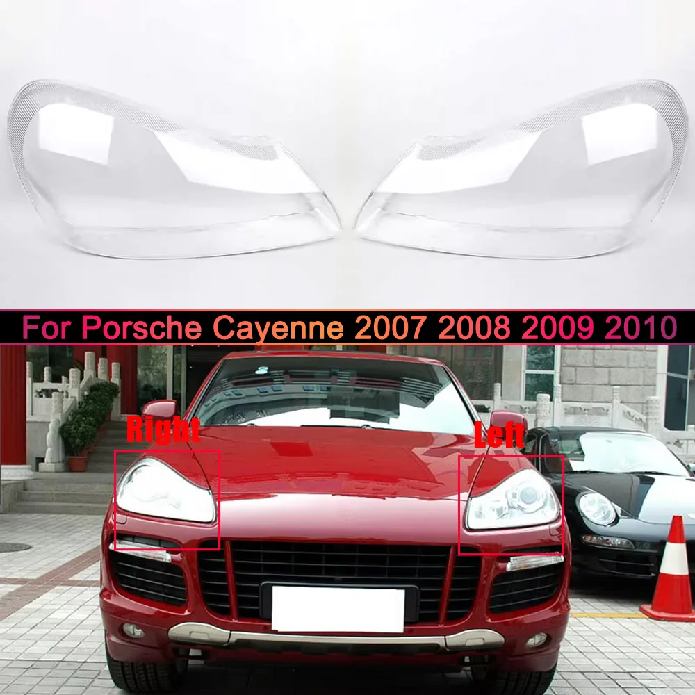 

For Porsche Cayenne 2007 2008 2009 2010 Headlight Cover Transparent Lamp Shade Headlamp Shell Plexiglass Auto Replacement Parts