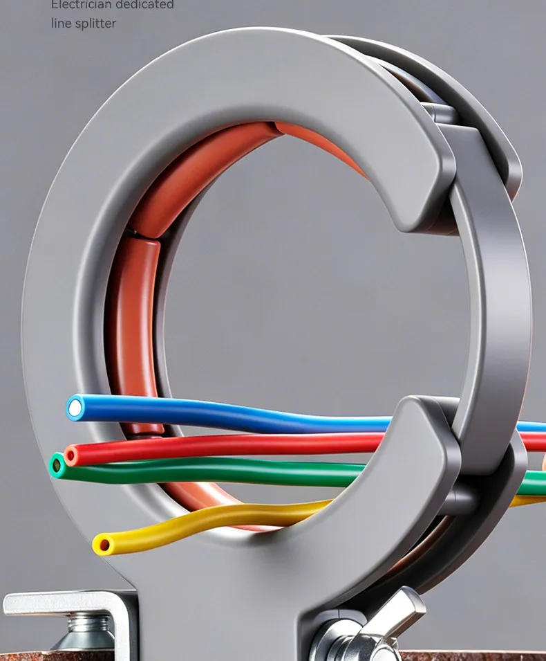 Kabelverlegungsrolle, Drahtführungsrolle, Hochleistungs-Unterbauhalterung, Zeitsparendes Verkabelungshilfswerkzeug für die Deckeninstallation – Detail 8