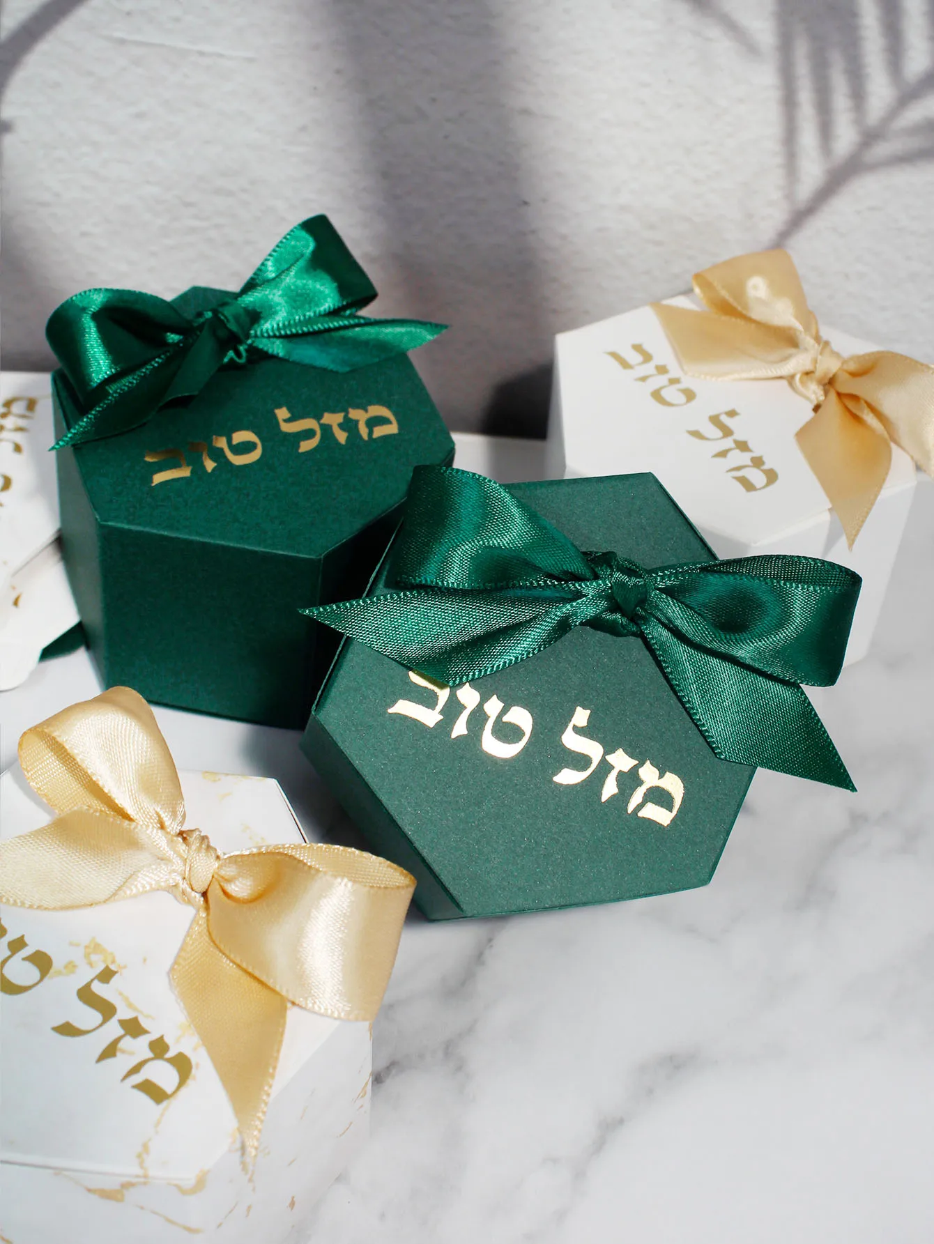 10/20/50pcs Thank you, candy box, Hebrew congratulations, containing chocolate, cookies, exquisite candy box