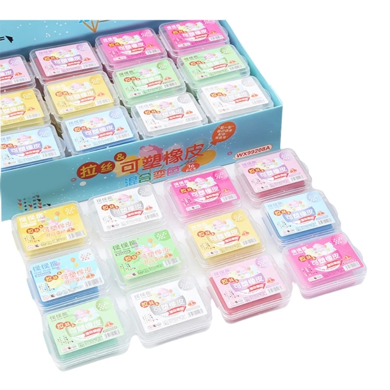 12x Art Erasers Kneaded Erasers Moldable Erasers Drawing Erasers for Student Dropship