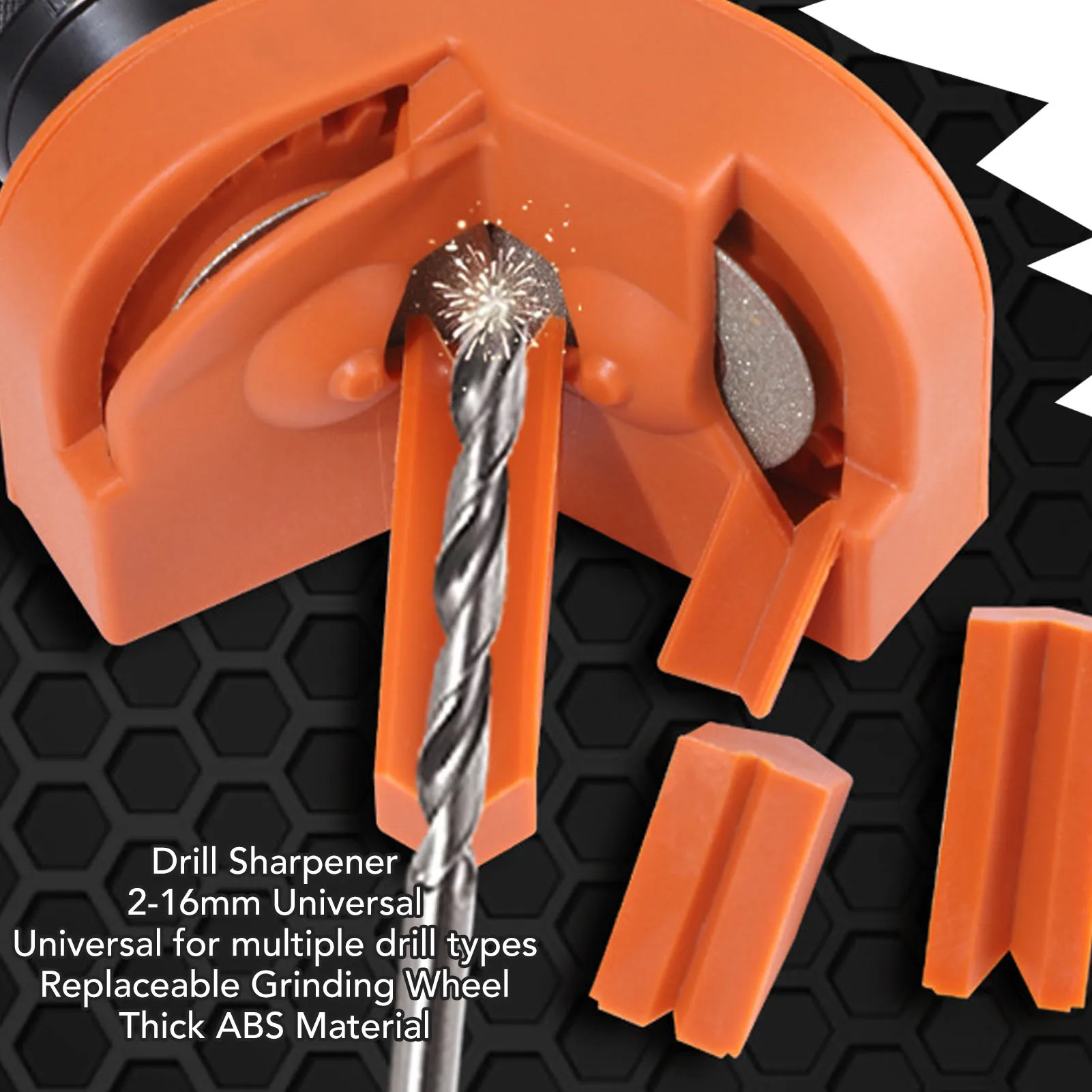 Drill Bit Sharpener Set Drill Machine Blade Sharpening Tool High Accuracy Easy Installation Simple Using for Automotive Repair