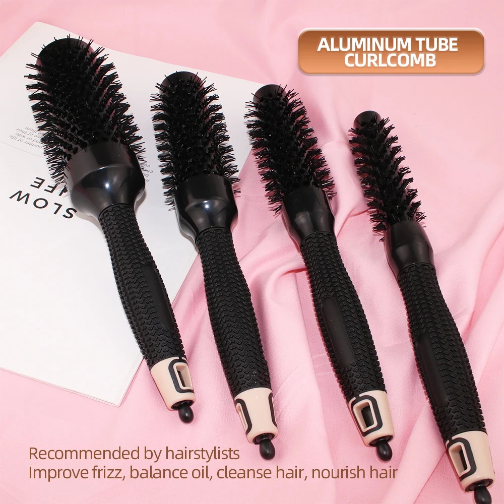 أسطوانة شعر أسطوانية للجنسين من Gute: ABS + مطاط + نايلون أسود لتجعيد الشعر/الموجات الداخلية/البوب، صالونات التجميل المضادة للكهرباء الساكنة/الاستخدام المنزلي #3