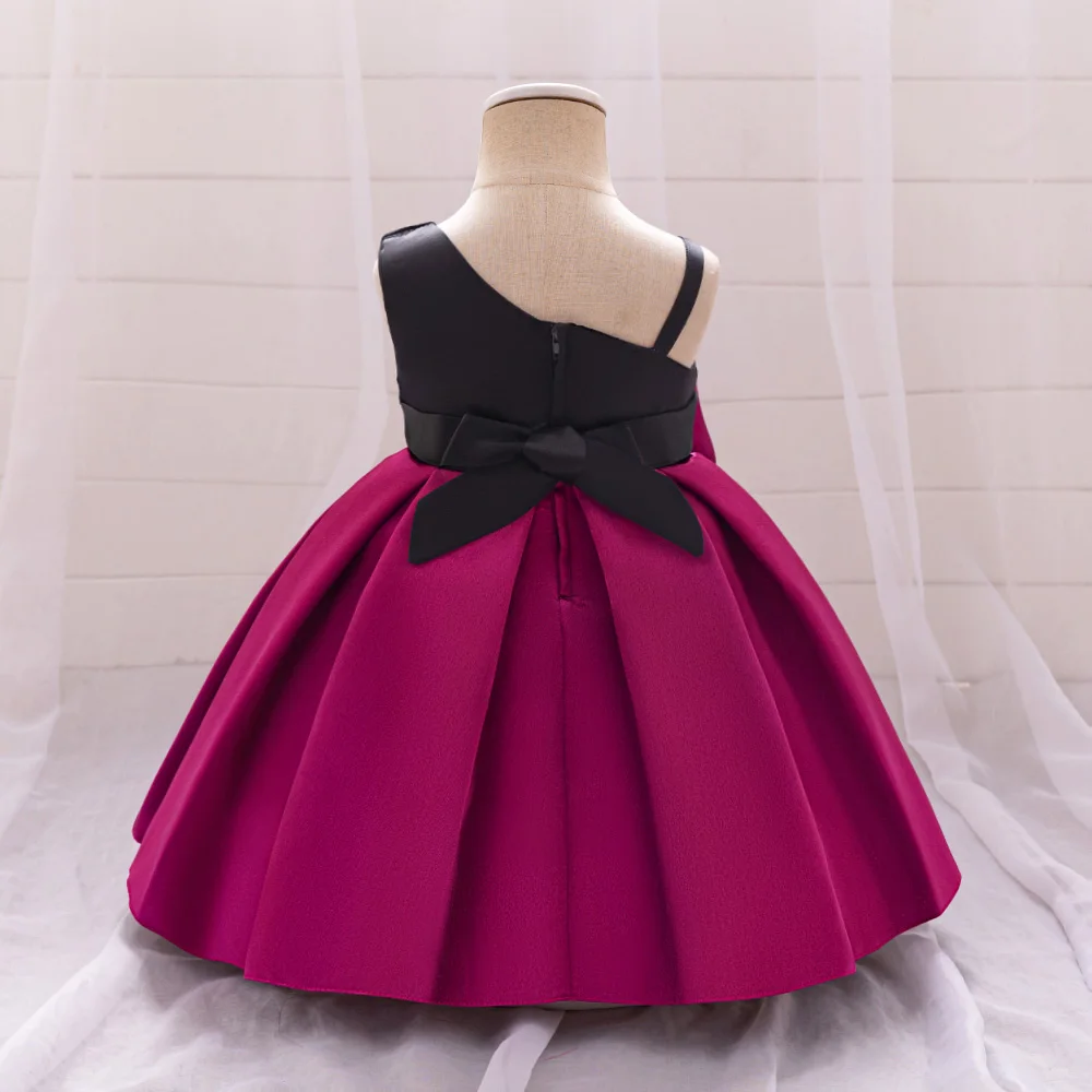 Toddler Princess Kids Party Dresses for Girls Fancy Big Bow 1st Birthday Banquet Luxury Dresses Formal Wedding Evening Prom Gown