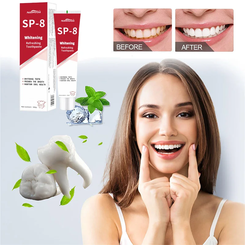 Sp-8 Probiotic Toothpaste Whiten Natural Remove bad breath Clean Fresh Breath Anti Tooth Decay Remove Dental Plaque Tooth Care