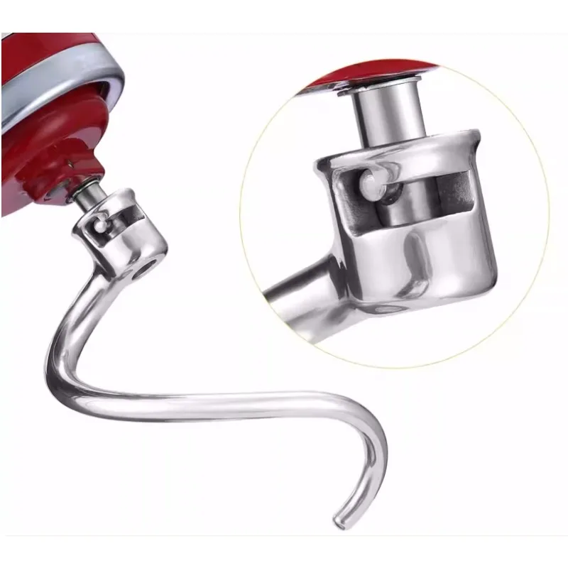 

Applicable to KitchenAid 7QT Lift Mixer Spiral stainless steel and dough hook is dishwasher safe