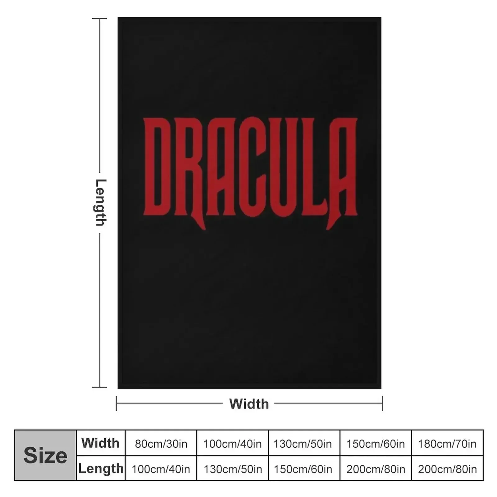 Dracula Throw Blanket for sofa Softest Furrys Blankets