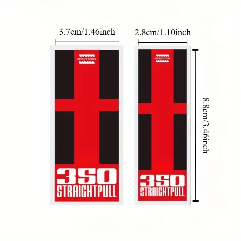 2PCS 350 Hub Anti Scratch Waterproof Vinyl Sticker Road Bike Front Rear Wheel Hub DIY Decor Accessory