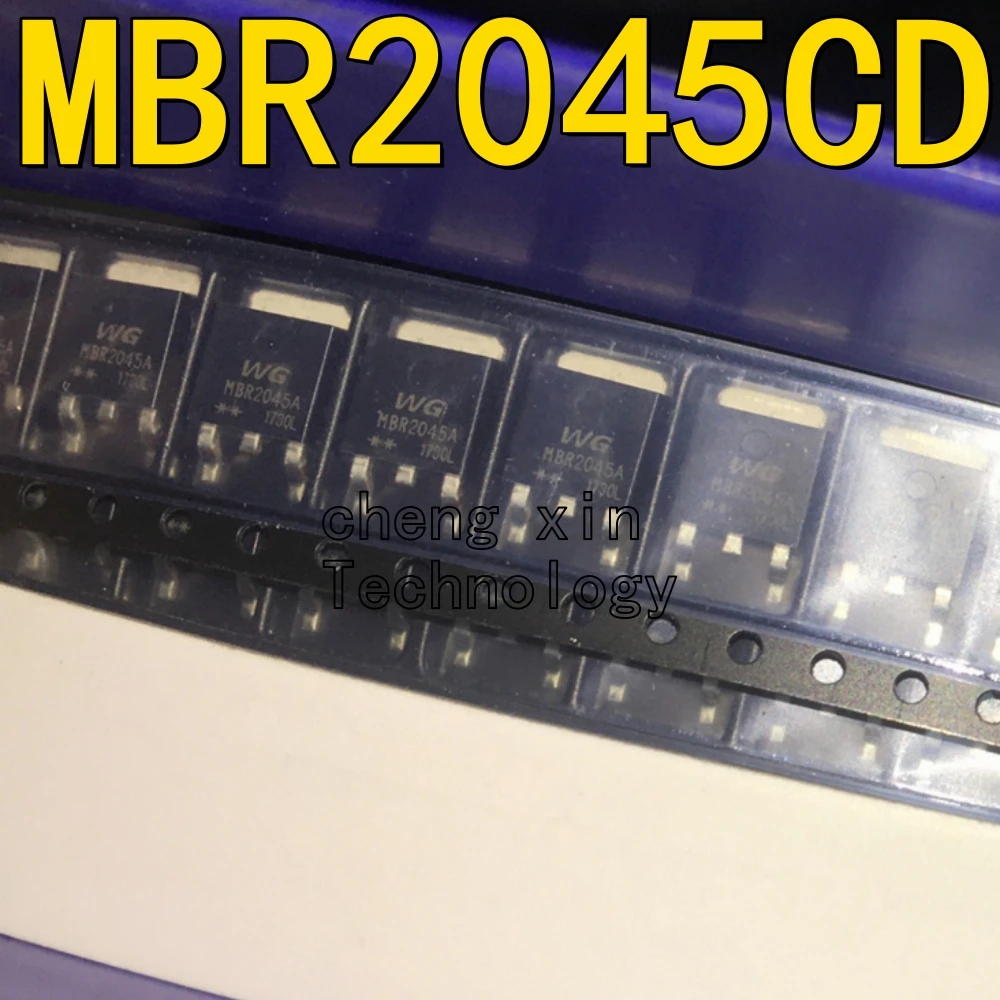 MBR2045CD 50PCS 5PCS LED light driver chip New and Original  silkscreen:MBR2045A Power Management MBR2045C TO-252 2045CD 2045A