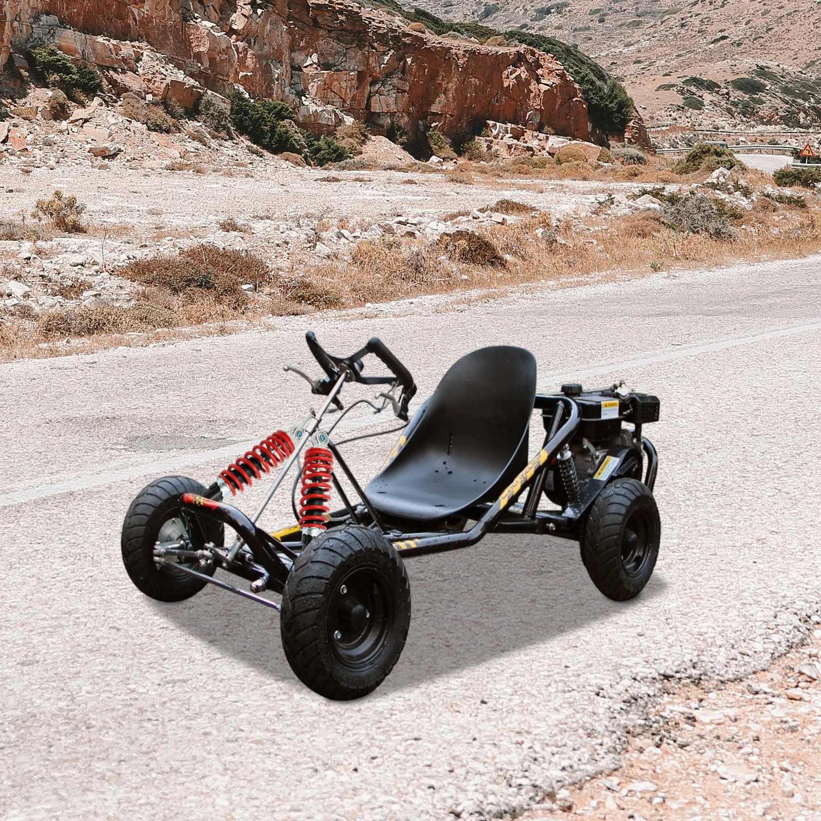 [Front Suspension Arm Kit] 220mm Front Suspension Arm Kit - Steel - For DIY ATV Quad Bike - Durable Stable