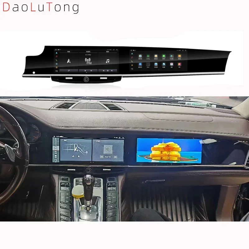 

12,3-экран автомобильный мультимедийный видеоплеер для Panamera 2010-2016 Android 13 авторадио GPS радио стерео Carplay 1920*720