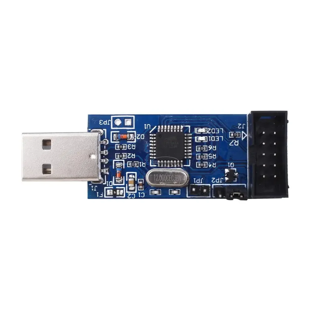LC-01 51 AVR Programmer ISP USBASP Downloader USBISP Download Cable 10 Pin Cable USB ATMEGA8