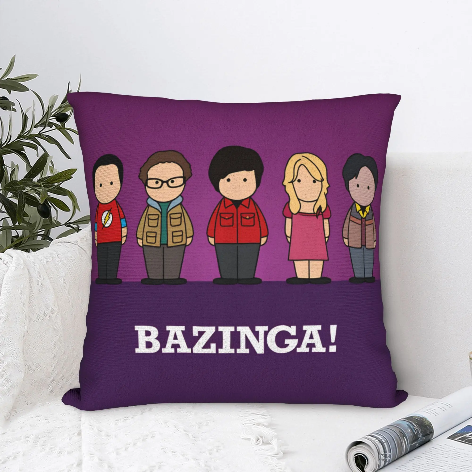 Funny TV The Big Bang Theory Pillow Case  Fashion Pillow Cover Graphic Pillowcases For Couch Sofa Bedroom
