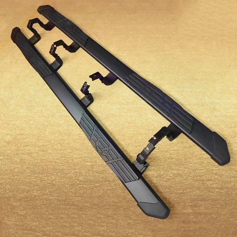 High Quality All Black Aluminum Alloy Sports Side Step Running Board 2PCS Easy Screw Fixing Auto Exterior Modification Parts view 2