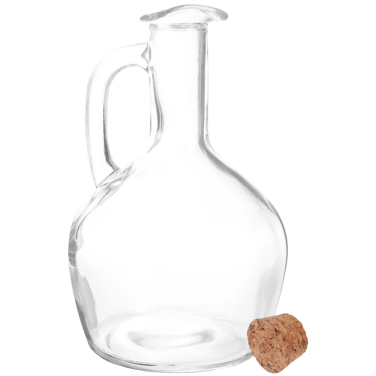 

Glass Oil Dispenser Bottle Transparent Kitchen Seasoning Bottle Vinegar Holder with Handle and Spout for Cooking