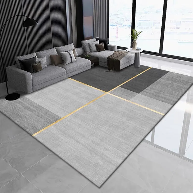 Crystal Velvet Nordic Home Living Room Carpet Wear-Resistant Anti-Slip Large Area Full Carpet Office Study Dirty Floor Mat