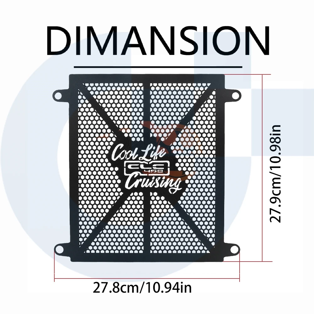 

For CFMOTO CLC 450 Bobber/450 CL-C Bobber CLC450 450CLC Motorcycle Accessories Radiator Grille Guard Cover Protector 2023-2025