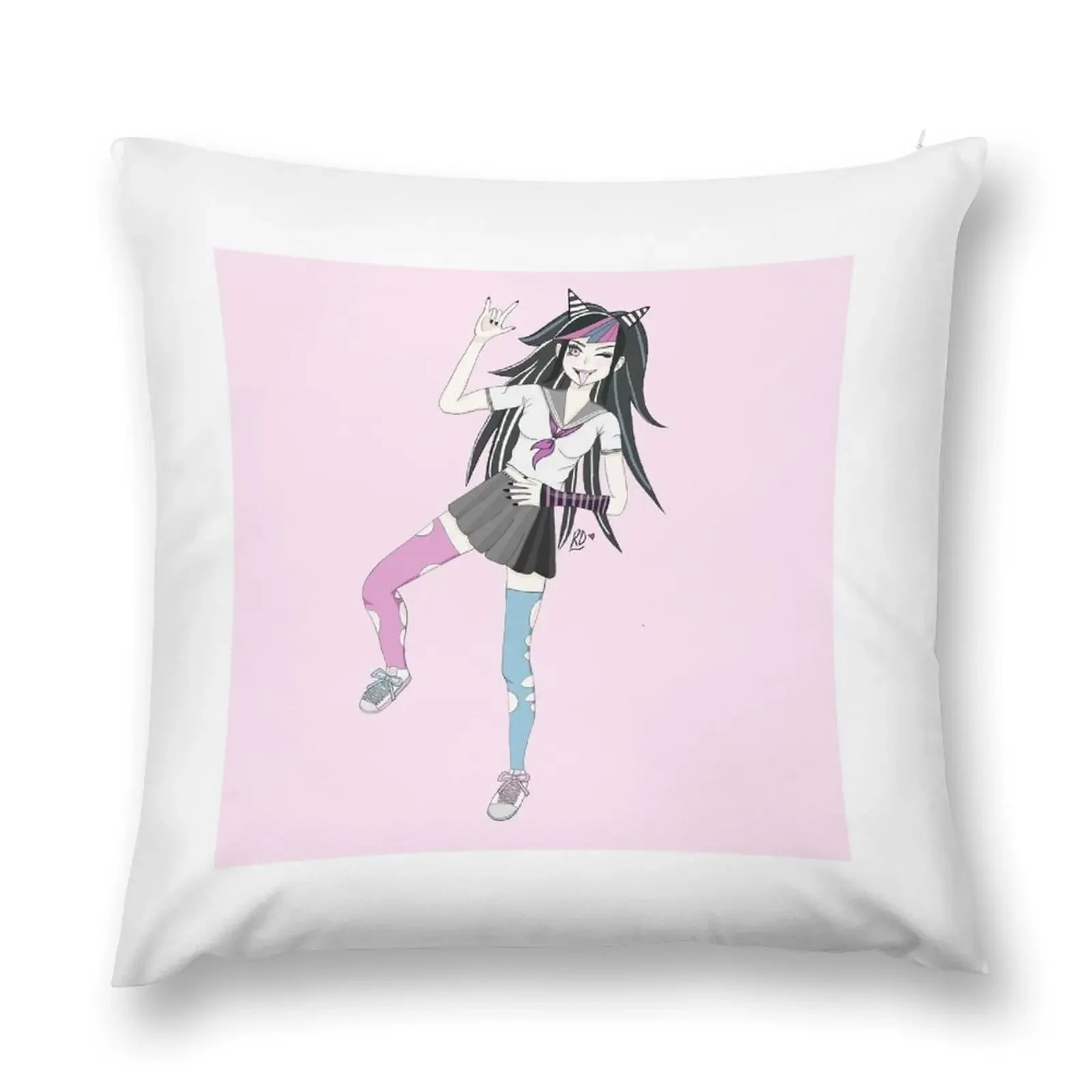 Ibuki Mioda the Ultimate Cool-Girl Throw Pillow Room decorating items christmas pillow case Anime pillow