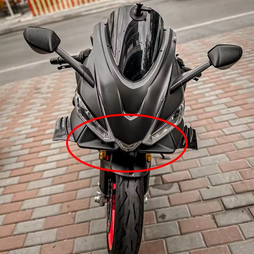 2024 RS660 NEW Motorcycle Front Lip Wind Wing Cover Cone Aerodynamics Fairing Winglets For Aprilia RS 660 2021 - 2024