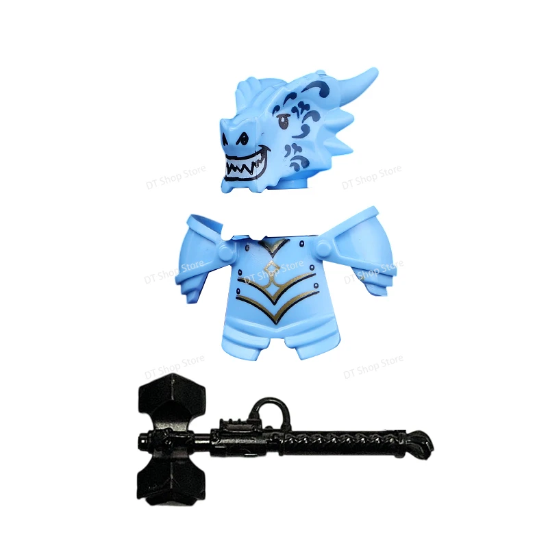QQ04-7 Dragon Knights Zware pantser Bricks Monteren Bouwstenen Actiefiguren accessoires bricks Model Speelgoed Kerstcadeaus