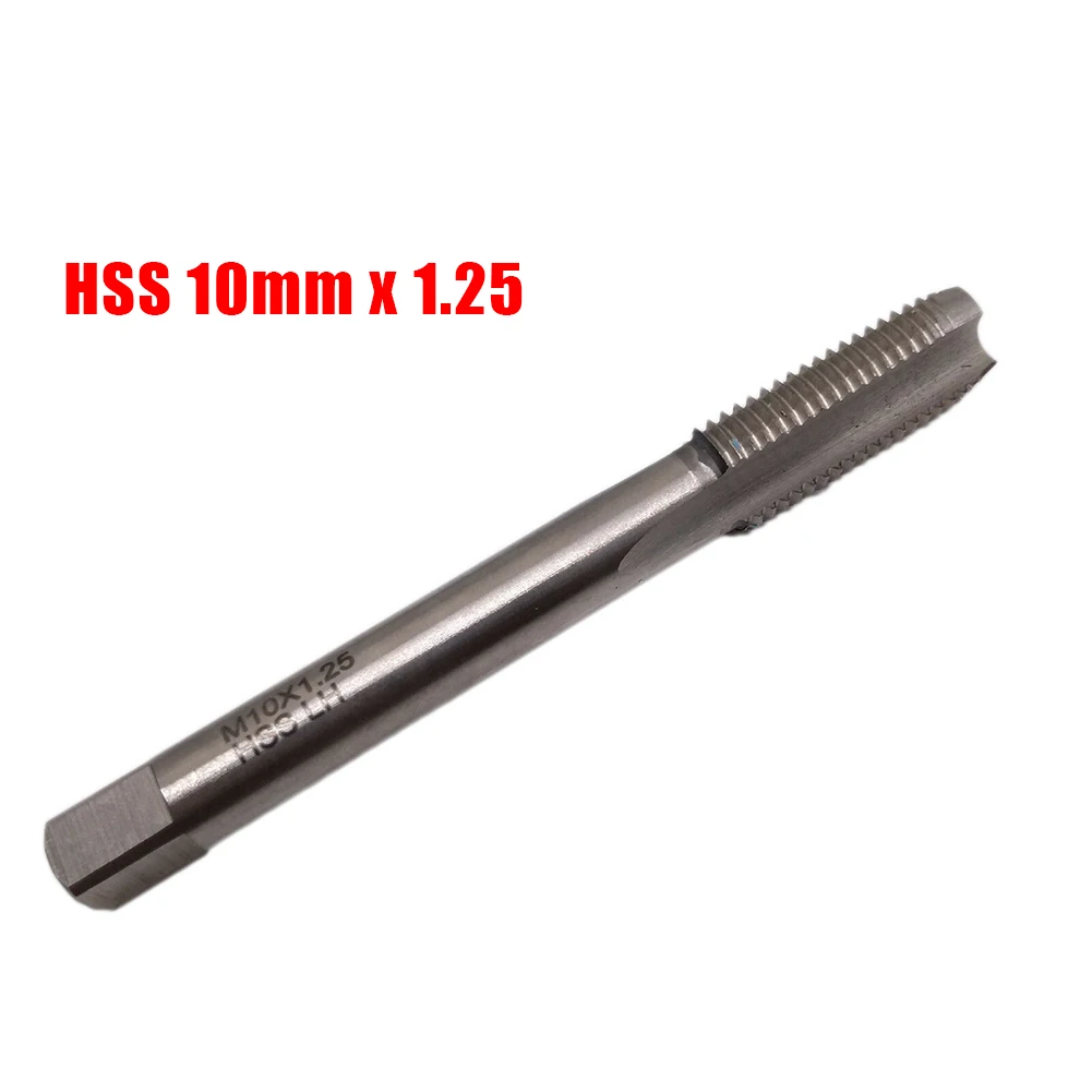 M10x1.25 Metric Tap Left Machine Screw Tap Drill Bit Tapping Tool Thread Tap Thread Tap Metalworking Hand Tools