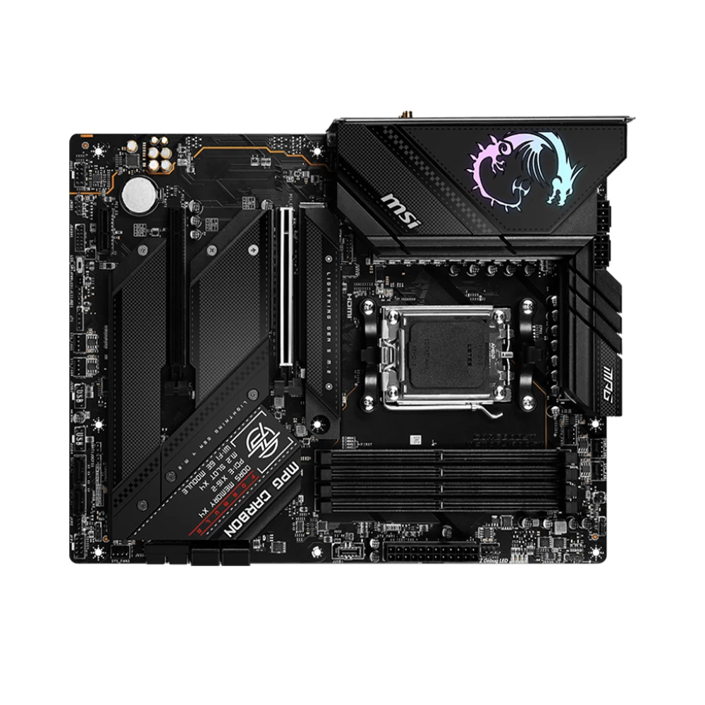 Imagem -05 - Msi-mpg B650 Placa-mãe Wifi Carbono Suporte para Soquete Am5 7900x 7800x3d 7600 Cpu 4xddr5 7800mhz 256gb Hdmi 4xm.2 Nvme Pcie 5.0