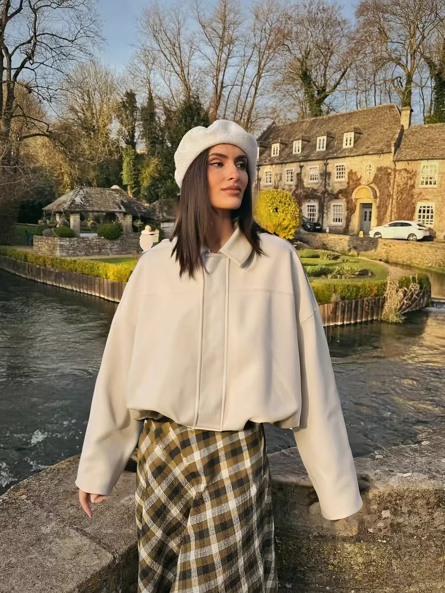 

Bomber Jackets Puffer Womens Autumn Graffiti Graphic Niche Patchwork Funky Clubwear Pressed Layered Vintage Novelty Plaid Simple