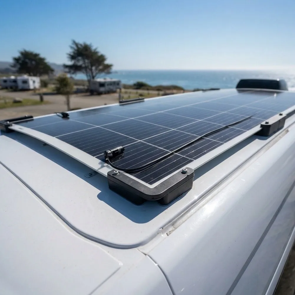6pcs Bracket Unit for Flexible Solar Panels Supporting Secure Attachment on Yacht Superstructures and RV Roofs