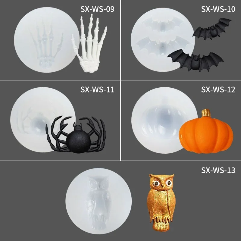 

Halloween Silicone Cake Mold Skull Head Silicone Fondant Mold DIY Chocolate Baking Mold