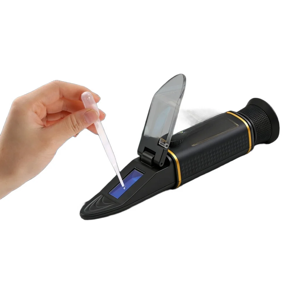 4 In Automotive Antifreeze Refractometer Freezing Point Acid Tester For Ethylene Glycol Propylene Glycol And For Battery Electro