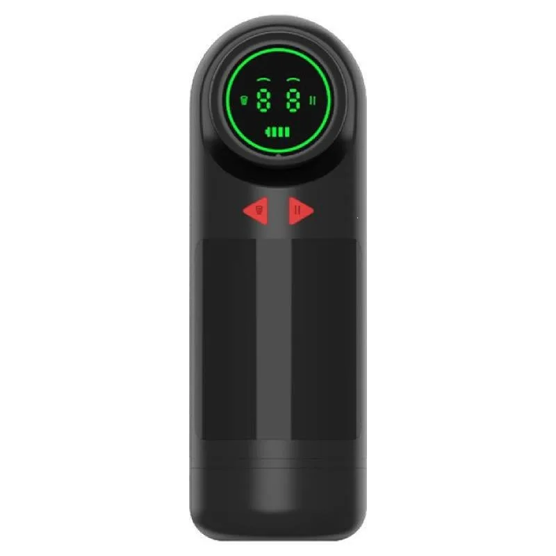 Automatic Telescopic Male Masturbator Cup Sucking Penis Trainer Vibrator Realistic Vagina Masturbator Adult Sex Machine For Men