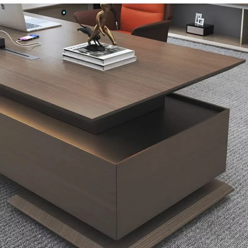 Modern Desk Executive Office Furniture Industrial Computer Work Table L Shape Adjustable Mesa Para Ordenador Office Furniture