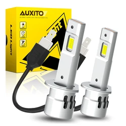 AUXITO-faros LED de alta potencia para coche, lámpara Canbus H1 de 20000LM, 2 piezas, 12V, 6500K, blanco