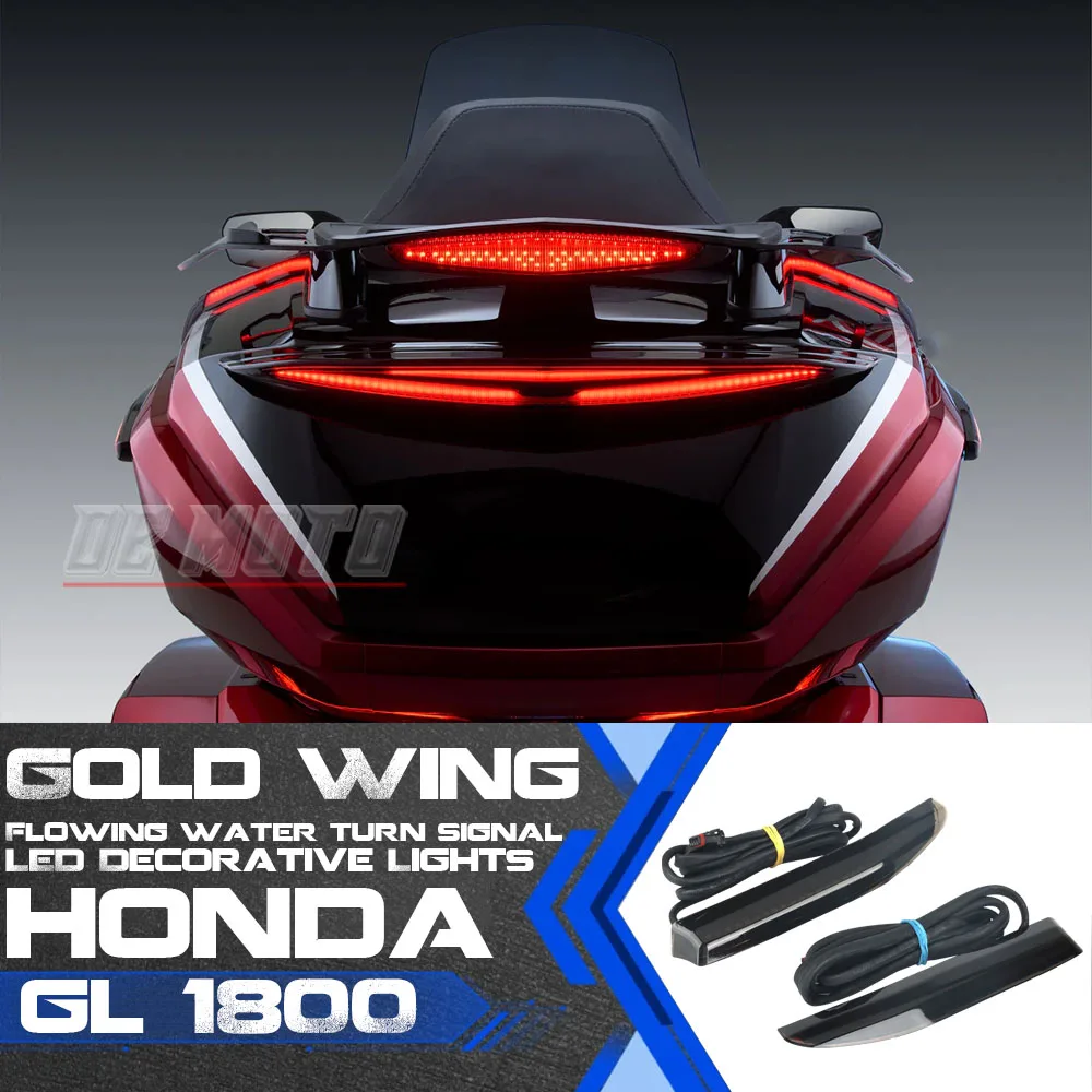 

Motorcycle Top Box Trunk Tour Tips Side LED Decorative Light Lamp For Honda Goldwing Gold Wing GL1800 Tour DCT Airbag 2021-2023